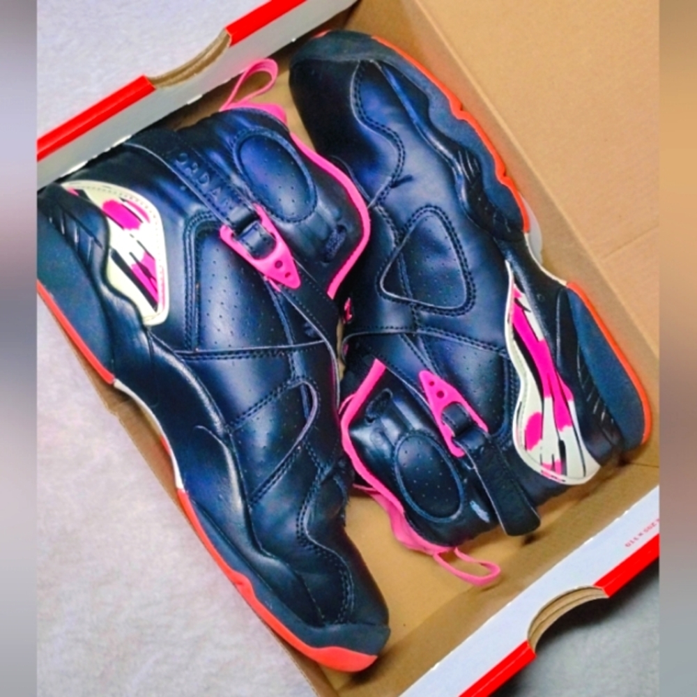Nike Air Jordan Retro 8 Pinksicle High-top Sneakers